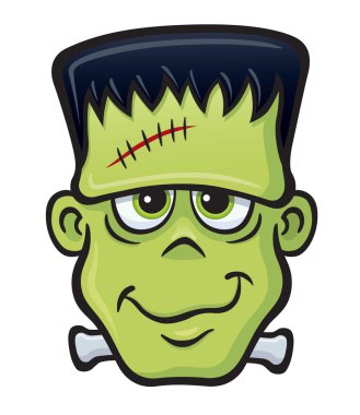 Frankenstein Monster Face clipart