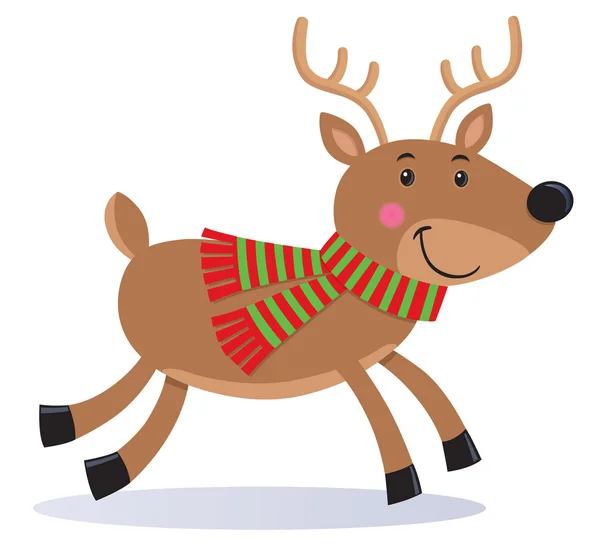 Cute Reindeer Wearing A Scarf — Stock Photo, Image