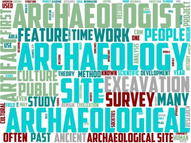 arkeoloji tipografisi, kelime bulutu, kelime sanatı, antik, arkeoloji, tarih, kazı, arkeoloji