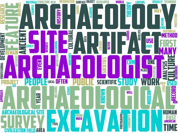 arkeolog tipografi, kelime bulutu, kelime sanatı, arkeolog, antik, arkeoloji, kazı, kazı