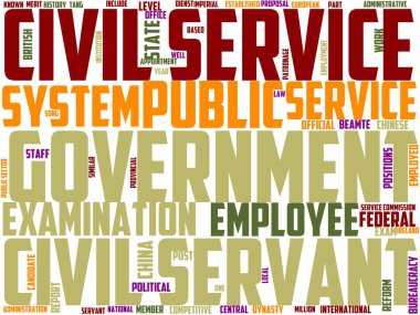 memur tipografisi, söz sanatı, kelime bulutu, iş, sivil, memur, ofis