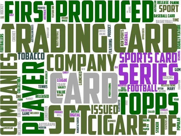 collecting sports cards typography, wordart, wordcloud, sport, card, illustration, symbol