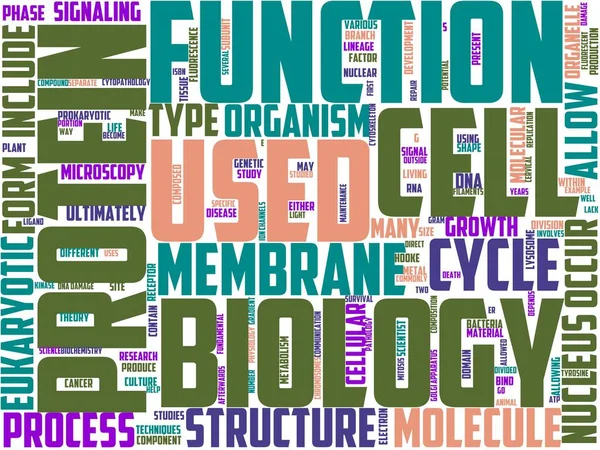 Cytologie Typographie Illustration Conception Sur Fond — Photo