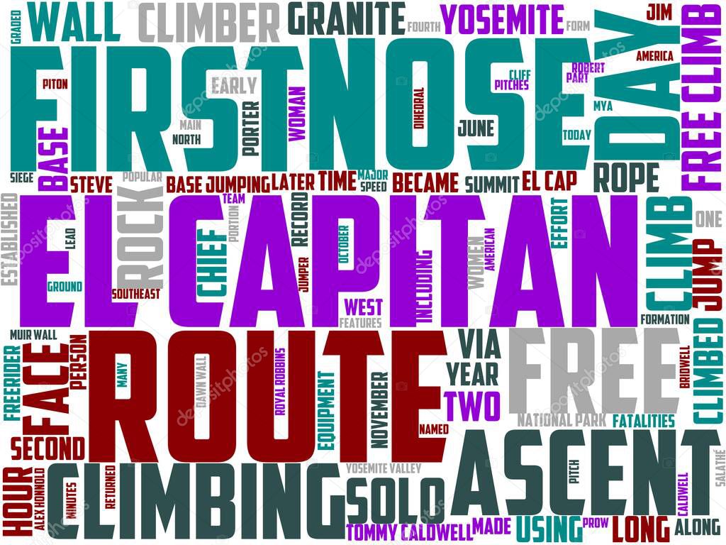 el capitan typography, wordart, wordcloud, el, capitan, mountain, nature