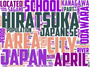 hiratsuka tipografisi, kelime sanatı, kelime bulutu, Japonya, arkaplan, güzel, renk