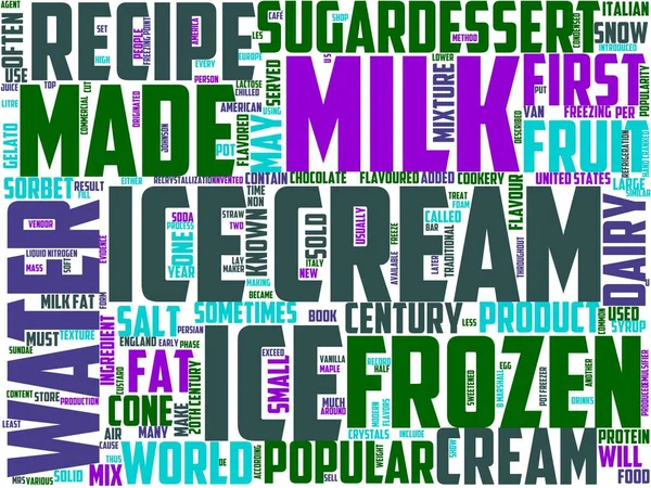 ice cream vendor typography, wordart, wordcloud, vendor, food, cream, dessert