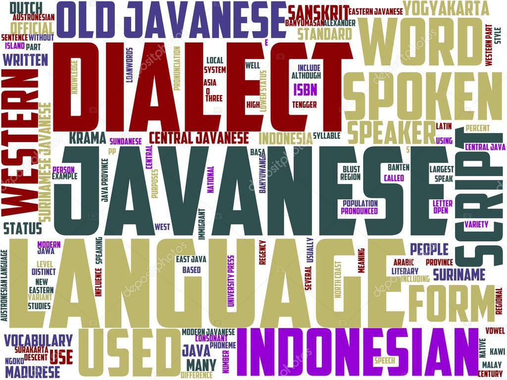 javanese typography, wordart, wordcloud, indonesia, culture, javanese, java