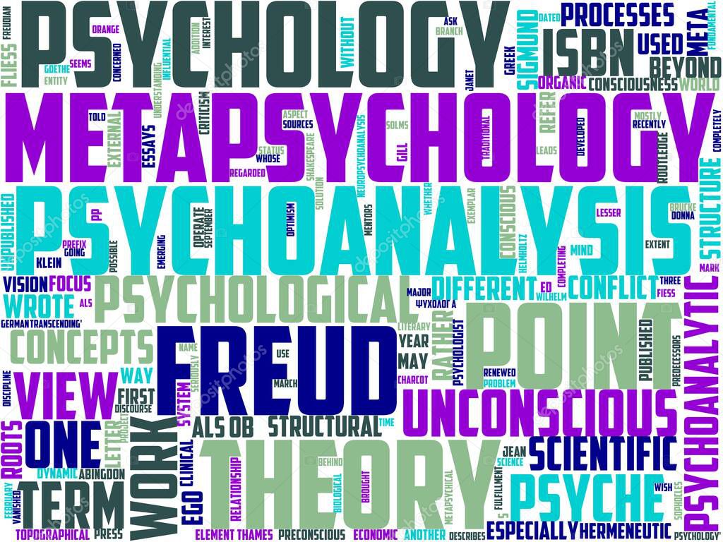 metapsychology typography, wordcloud, wordart, freudian, metapsychology, mesmerizing, philosophy