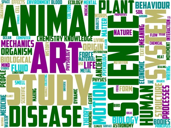 古生物学タイポグラフィワードクラウドワードアート — ストック写真