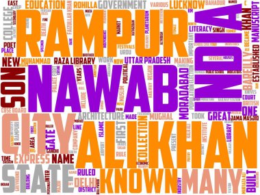 rampur tipografisi, kelime bulutu, kelime sanatı,