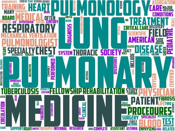 Типография пульмонологии, wordcloud, wordart,