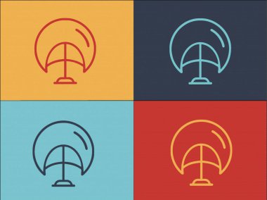 Yetişkin Peruğu Logo Şablonu, Basit Düz Yetişkin Simgesi, Peruk, Saç