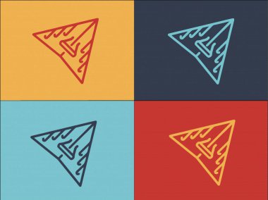 Macera Planlama Logosu Şablonu, Spor, Macera, Ekstrem Düz Simgesi