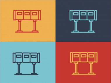 Havaalanı Köprüsü Logo Şablonu, Havaalanı, Köprü, Seyahat Simgesi