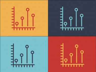Analitik Bitcoin Logo Şablonu, Bitcoin 'in Basit Düz Simgesi, Dijital, İş