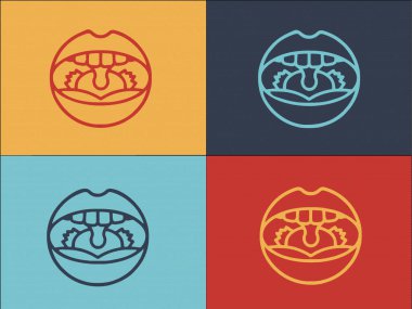 Anatomi Tonsillitis Logo Şablonu, Tıp, Anatomi, Sağlık Simgesi