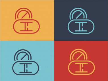 Antibiyotik Hapları Logo Şablonu, Basit Düz Sağlık Simgesi, Hap, Uyuşturucu