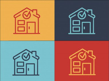 Apartman Satışı Logo Şablonu, Ev, Ev, Daire Simgesi