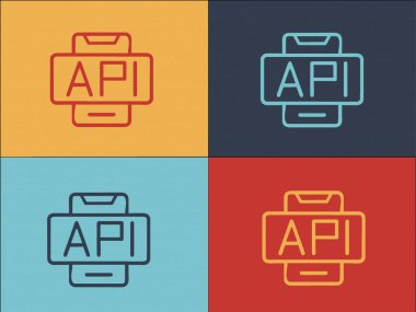 Api Smartphone Logo Şablonu, Basit Düz Teknoloji Simgesi, Yazılım, Konsept