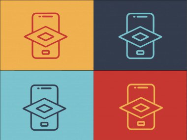 Ar Uygulama Logo Şablonu, Teknolojinin Basit Düz Simgesi, Ar, Uygulama