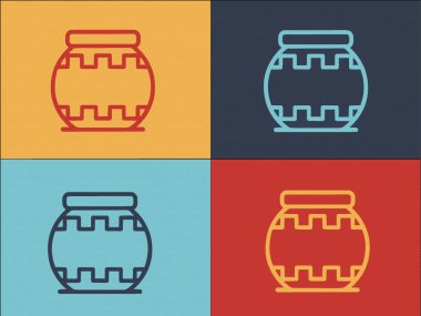 Arkeoloji Amforo Logo Şablonu, Eski, Arkeoloji, Amforo 'nun Basit Düz Simgesi
