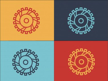 Otomatik Debriyaj Logosu Şablonu, Basit Düz Debriyaj, Motor, Otomatik Simgesi