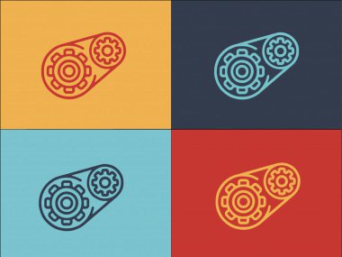 Auto Gear Logo Şablonu, Otomotiv, Vites, Teknoloji Basit Düz Simgesi