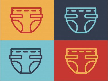 bez simgesi renk arkaplanında izole 