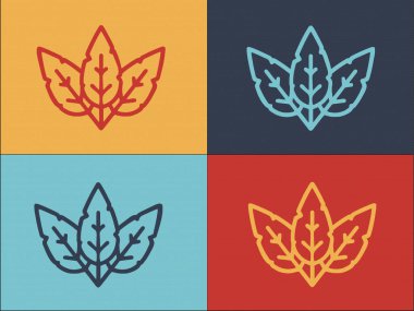 Basil Lezzetli Logo Şablonu, Lezzetli, Taze, Basil 'in Basit Düz Simgesi