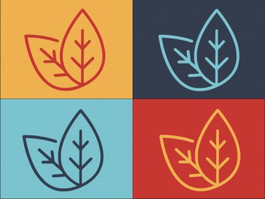 Basil Bitkisi Yaprak Logo Şablonu, Basit Yeşil Düz Simge, Bitki, Aromatik