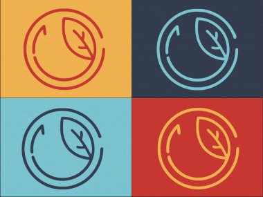 Biyolojik Yenilik Logo Şablonu, Biyolojinin Basit Düz Simgesi, Teknoloji, Kavram