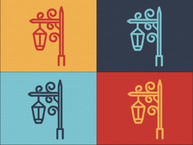 Demirci Çelik Işığı Logo Şablonu, Basit Düz Çelik Simgesi, Demirci, Mimari