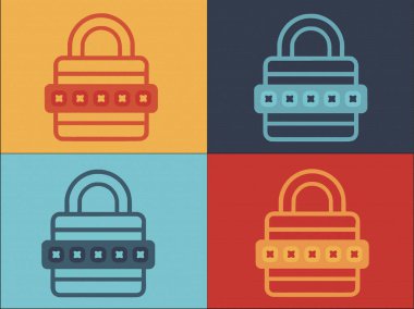 Şifreleme Logosu Şablonu, Şifreleme, Blok, Kod