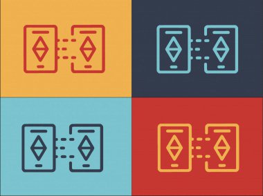 Blockchain Teknoloji Logo Şablonu, Basit Düz Kavram Simgesi, Engelleme Zinciri, Teknoloji