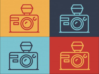 Blogger Kamera Logo Şablonu, Video, Kamera, Blogger 'ın Basit Düz Simgesi