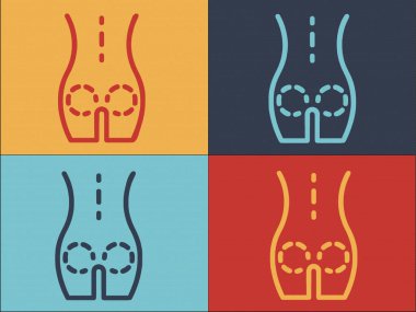 Vücut Düzeltme Logo Şablonu, Vücut, Kadın, Düzeltme Basit Düz Simgesi