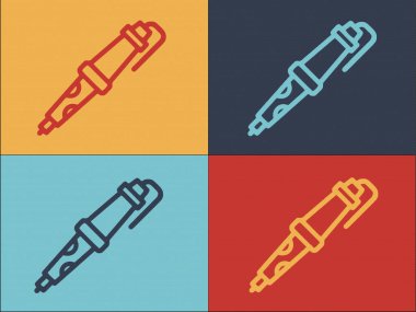 Braze Lehim Logo Şablonu, Lehim, Metal, Teknoloji Basit Düz Simgesi