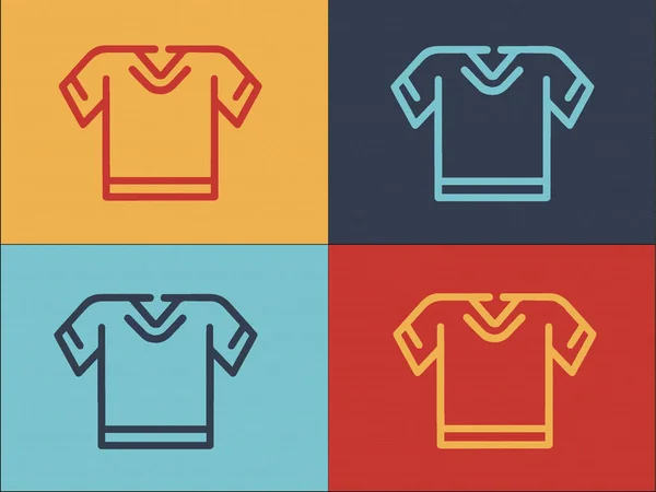 男の子学校のシャツのロゴテンプレート 学校のシンプルなフラットアイコン 男の子 — ストックベクタ