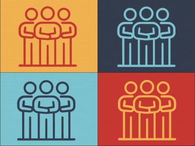 Broker Çalışma Grubu Logo Şablonu, Simsar, Grup, İş Dünyası Simgesi