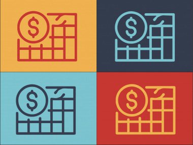 Bütçe Hesaplayıcı Logo Şablonu, Basit Düz Finans Simgesi, Finansal, Hesaplayıcı