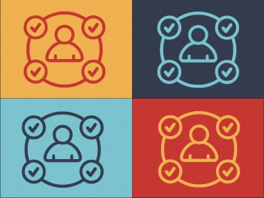 İş İşbirliği Logosu Şablonu, Basit Düz İş Simgesi, Takım Çalışması, Buluşma