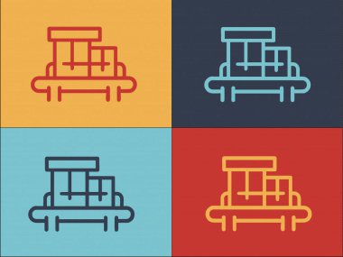 Araba Robox Logo Şablonu, Basit Düz Otomobil Simgesi, Robot, Teknoloji