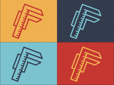 Marangoz Logo Şablonu, Marangoz 'un Basit Düz Simgesi, Ekipman, İnşaat