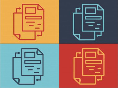 Rapor Logo Şablonunu Değiştir, Basit Düz Rapor Simgesi, Çizim, İş