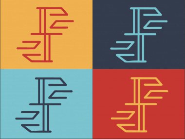 Dairesel Merdiven Logo Şablonu, Dairesel Düz Simge, Merdiven, Merdiven