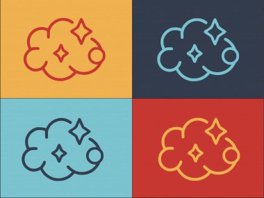 Temizleme Köpüğü Logo Şablonu, Basit Düz Köpük Simgesi, Temizleme, Yıkama