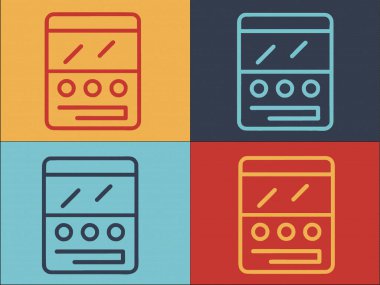 Yorum Arayüzü Logo Şablonu, Resim, Sosyal, Tasarım Basit Düz Simgesi