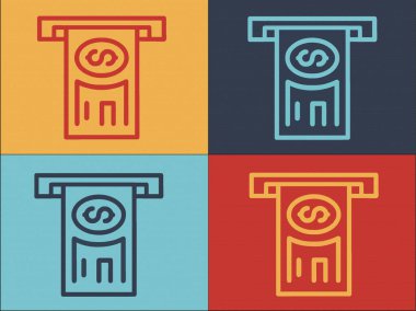 Tazminat Nakit Logo Şablonu, Basit Nakit Düz Simgesi, Tazminat, Para