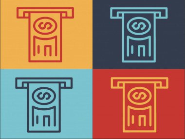 Tazminat Nakit Logo Şablonu, Basit Nakit Düz Simgesi, Tazminat, Para
