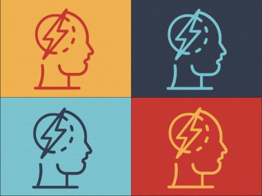 Coronavirus Saldırı Logo Şablonu, Coronavirüs 'ün Basit Düz Simgesi, Virüs, Grip